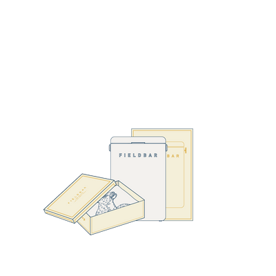 Drinks Box & Towel Bundle / Oyster Grey